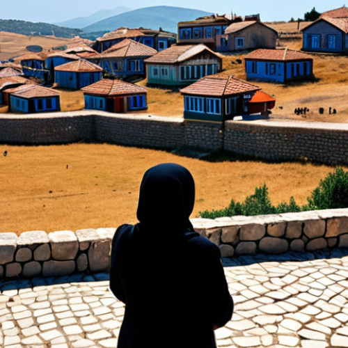 Home 24 Bridging Gaps - Hope through AI Mental Health Support**
A vibrant, hopeful image depicting diverse individuals from various walks of life in Turkey, including those from rural Anatolian villages, interacting with a benevolent, glowing AI symbol or digital interface. The AI acts as a bridge, extending a helping hand. The scene should convey accessibility, inclusion, and breaking down barriers to mental health support. Elements of traditional Turkish architecture or landscapes can be subtly integrated into the background, blending with futuristic technological light. The overall mood is positive and empowering.
2. **