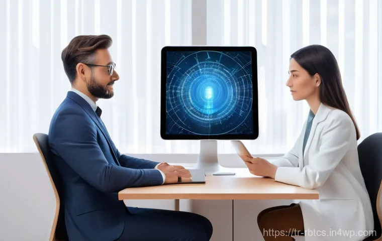 로봇 심리상담의 글로벌 연구 동향 - **Prompt:** A serene and futuristic depiction of individuals engaging with advanced AI mental wellne... 로봇 심리상담의 글로벌 연구 동향 - **Prompt:** A serene and futuristic depiction of individuals engaging with advanced AI mental wellne...
