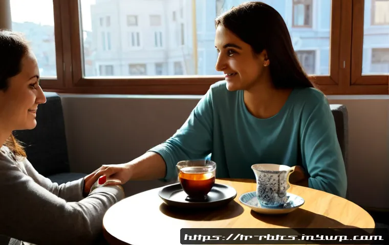Home 17 로봇 심리상담의 혁신적인 서비스 모델 - Photorealistic modern mental wellness consultation in a warm Istanbul apartment, a Turkish adult wom...